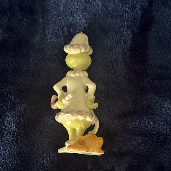 Lenox Green and White Grinch Ornament - Picture 2 of 3